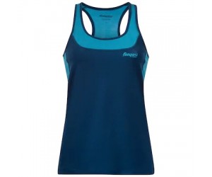 Bergans Cecilie Active Wool Singlet Deep sea blue/Clear ice blue
