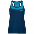 Bergans Cecilie Active Wool Singlet Deep sea blue/Clear ice blue