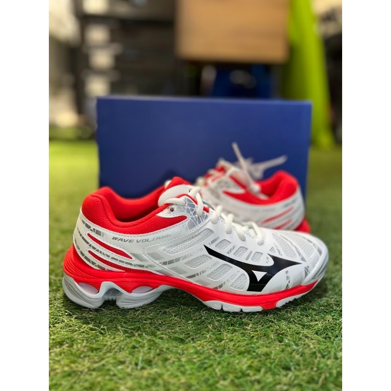 Mizuno Wave Voltage White/Black/Fire Red