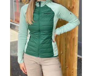 Down Hybrid Hood Jacket dame | Peak Performance S