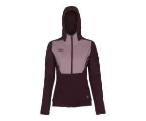 Umbro Core Tech Hood Zip - Burgunder Dame