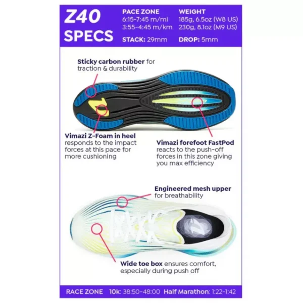 NONE-Vimazi z40 m Løpesko Herre White-VimZ40M-Opplevsport Melhus-4
