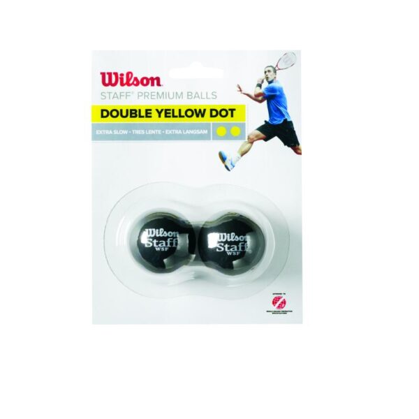 Wilson Wilson STAFF SQUASH 2 BALL DBL YE DOT WRT617600 Opplevsport Melhus 1