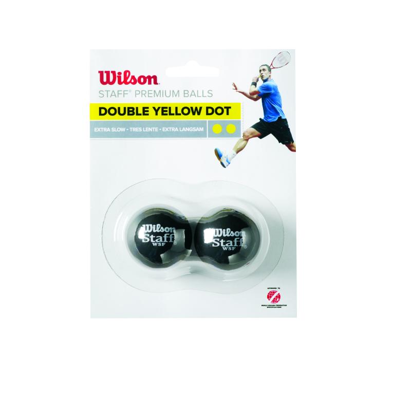 Wilson Wilson STAFF SQUASH 2 BALL DBL YE DOT WRT617600 Opplevsport Melhus 1
