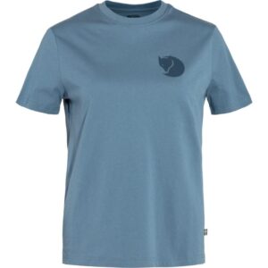 Fjällräven Fox Boxy Logo T-Skjorte Dame Blå