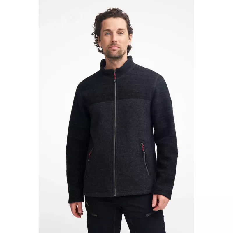 Ivanhoe Jon Full Zip Ulljakke Volcanic Ash--Opplevsport Melhus-4