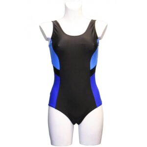 Lykke R Badedrakt LowCut m U rygg Sort og Blå