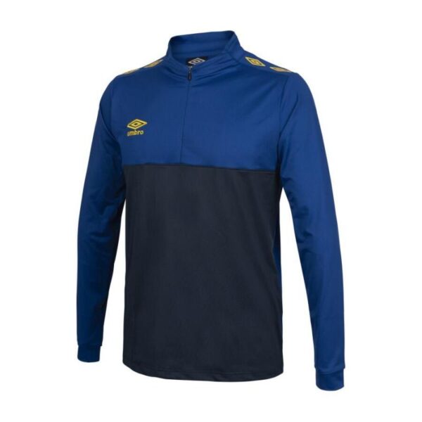 Umbro-Ux Pro Half Zip Blue - Yellow-251004A-Opplevsport Melhus-1