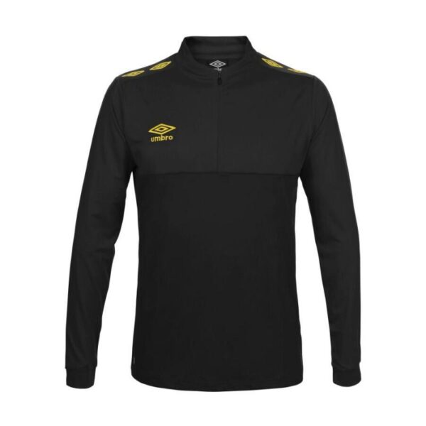 Umbro-Ux Pro Half Zip Jr Black - Yellow-251004J-Opplevsport Melhus-1