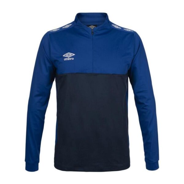 Umbro-Ux Pro Half Zip Jr Blue - White-251004J-Opplevsport Melhus-1