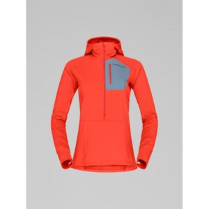 Norrøna Senja Warm1 Half Zip Dame Orange