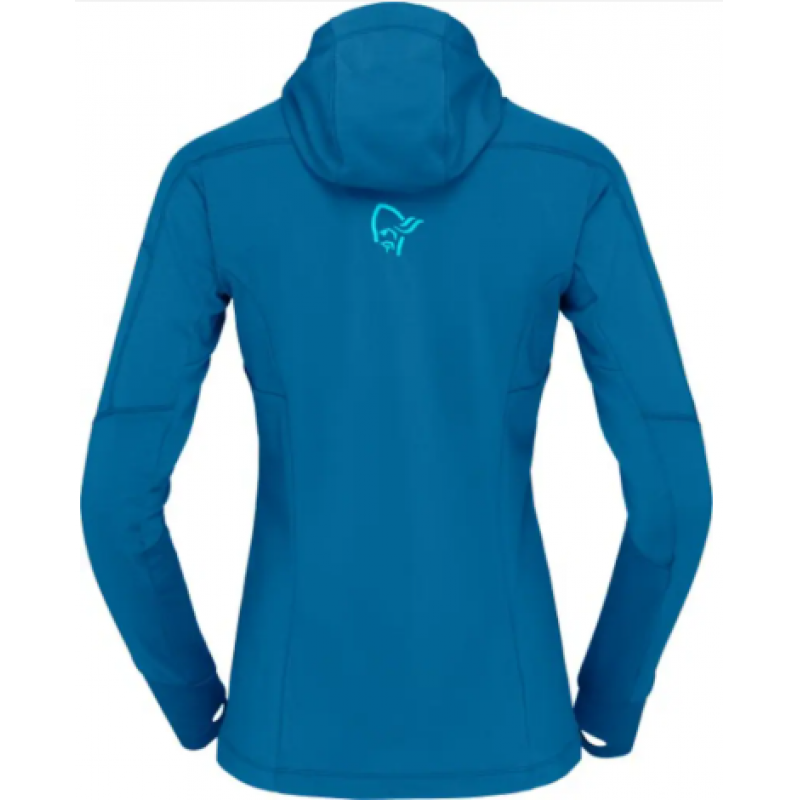 Norrøna Falketind Power Grid Jakke Dame Turkis - Bilde 2
