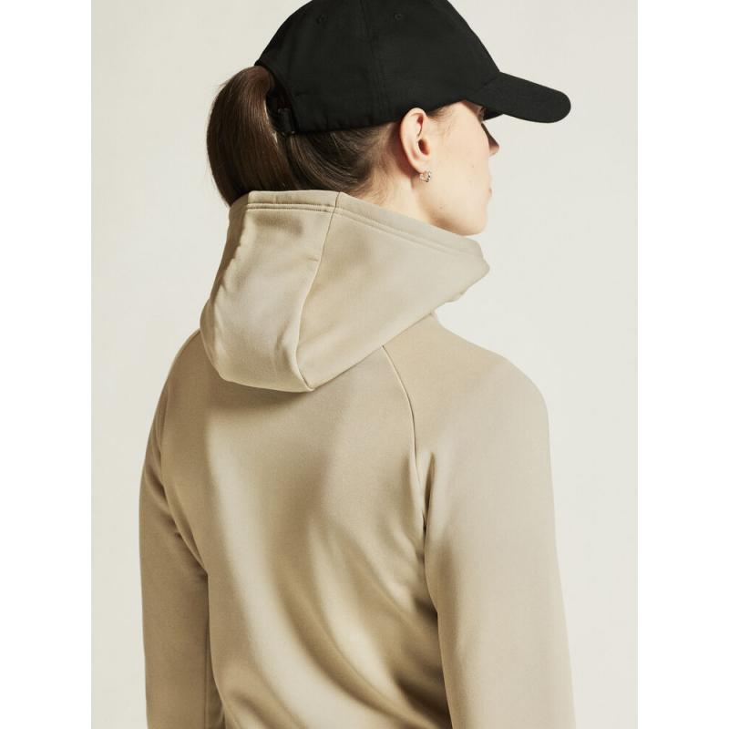 Craft Adv Explore Power Fleece Hettejakke Dame Beige - Bilde 4
